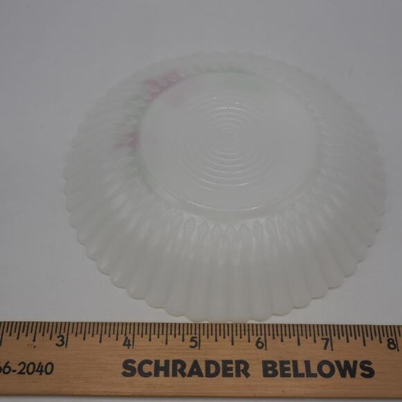 Macbeth Evans Monax Petalware Florette Red Floral Teacup & Saucer Lot of 2 - Picture 5 of 6